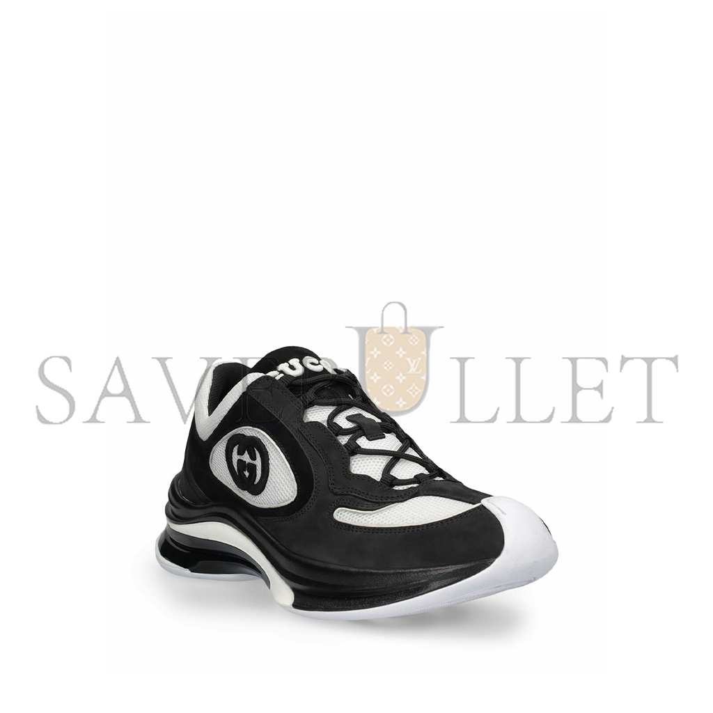 GUCCI RUN LEATHER SNEAKERS